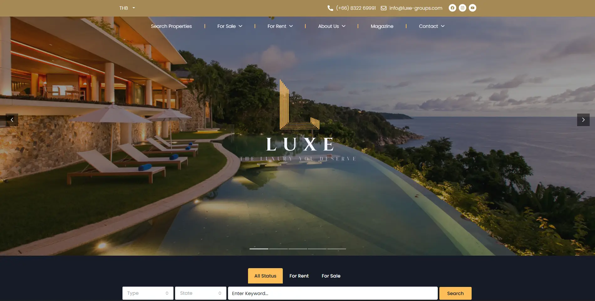 Livella Estate website